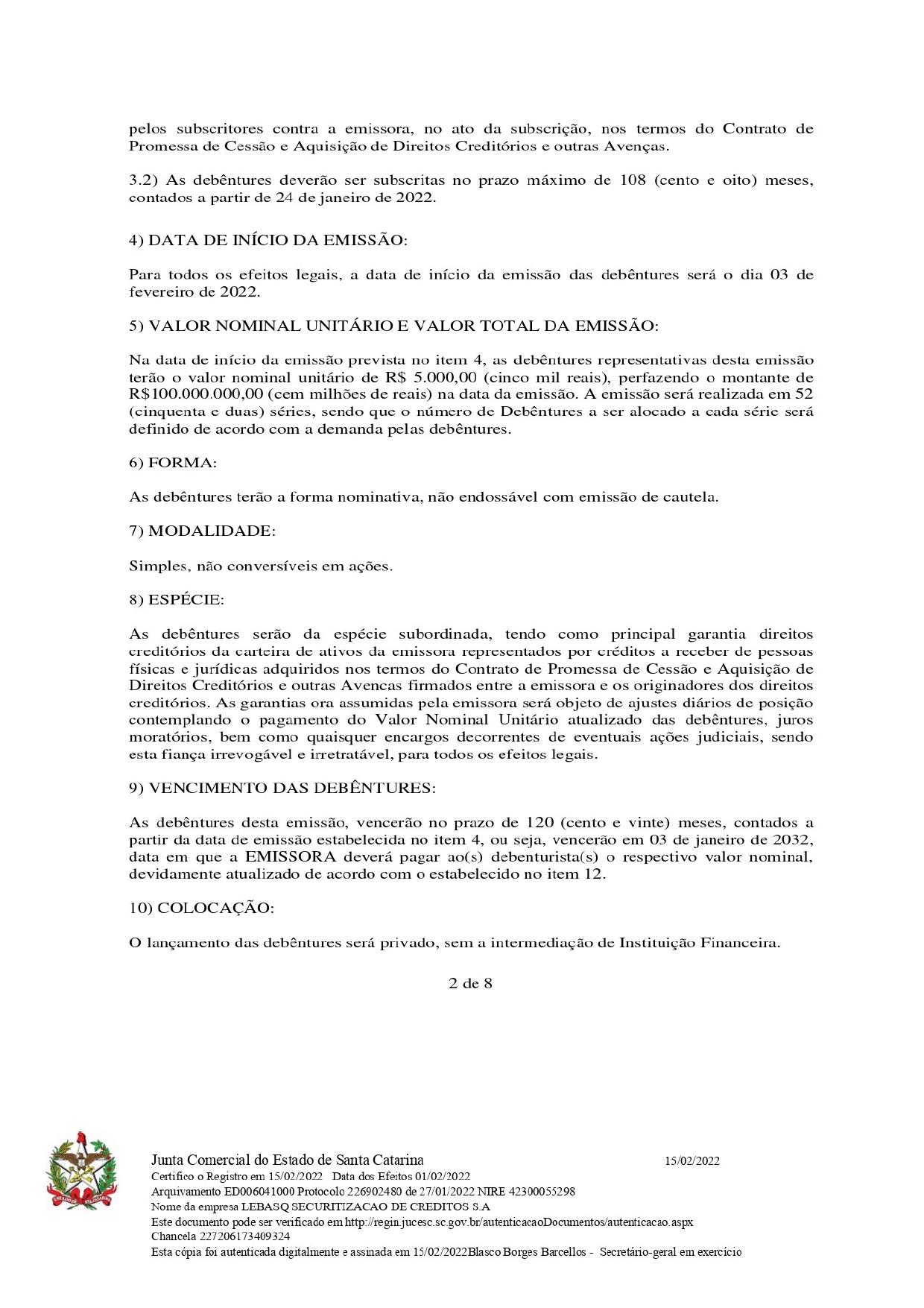 Boletim de Subscrição - Página 4